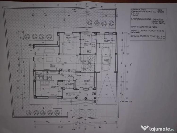 Casă cu 3 camere cu Teren 800 Mp în Tărtășești
