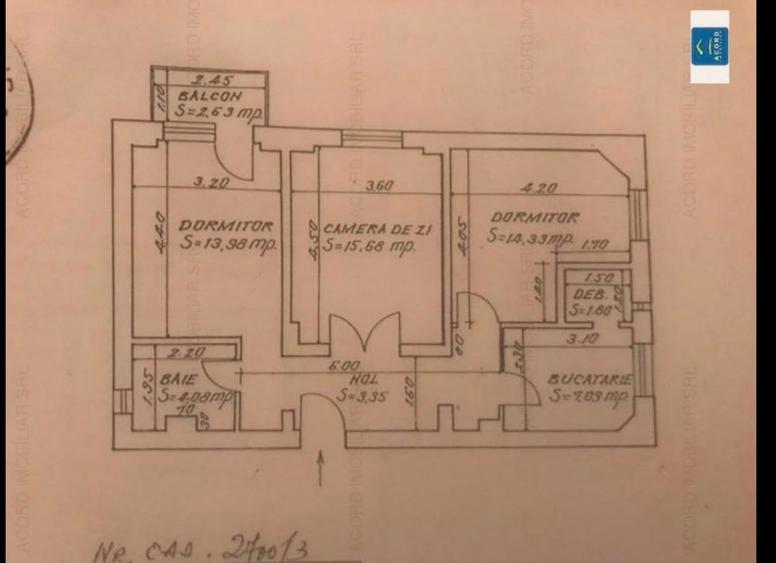 Apartament cu 3 camere decomandat, mobilat în Faleza Nord