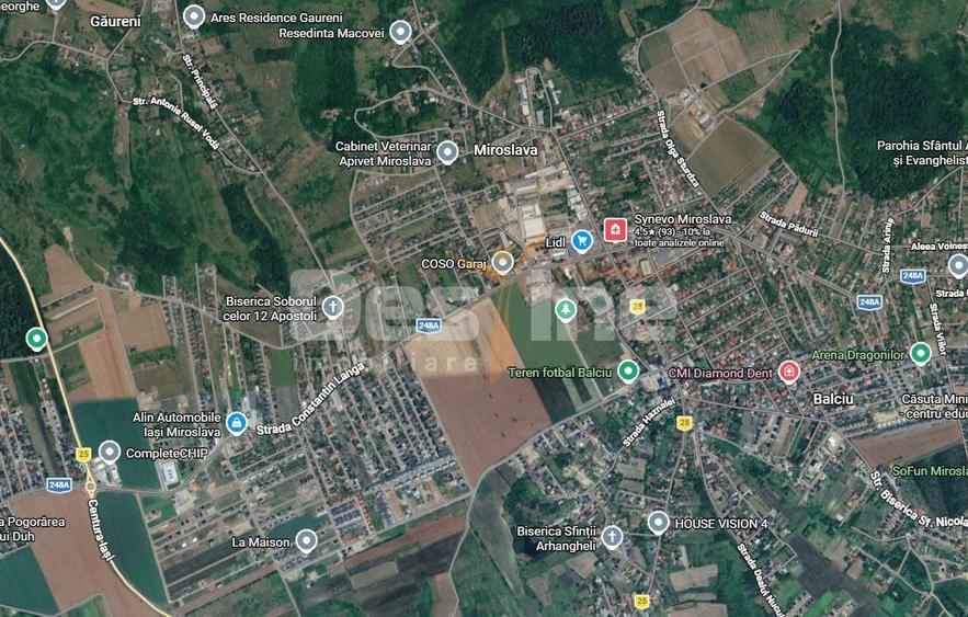 Teren Construcții intravilan de 784 mp, în Miroslava