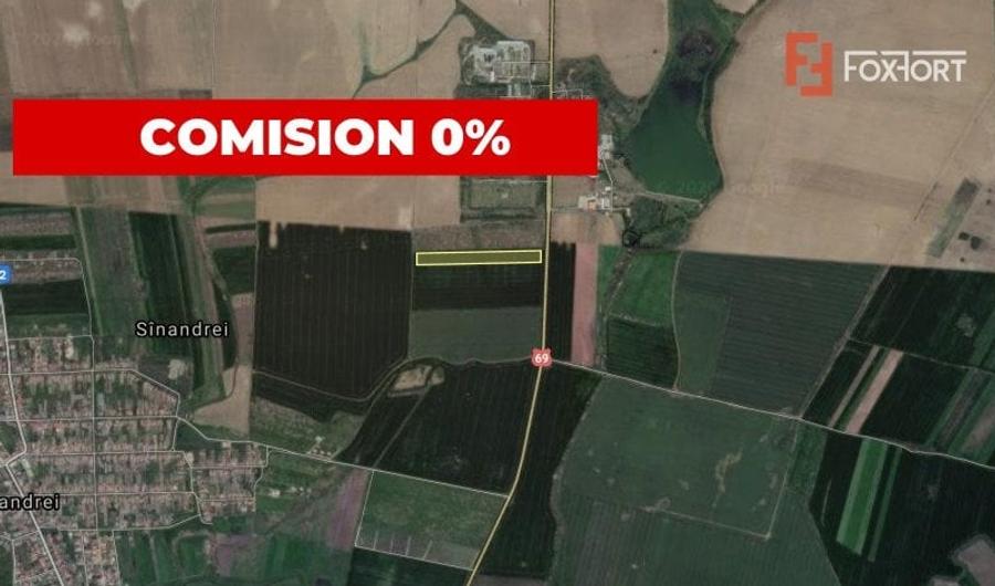 Teren agricol extravilan de 41700 mp, în Sânandrei