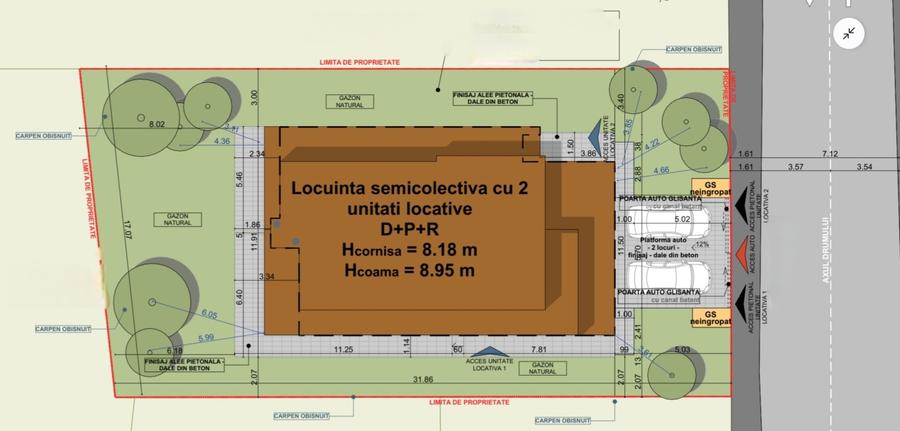 Duplex cu 5 camere cu Canalizare în Iris