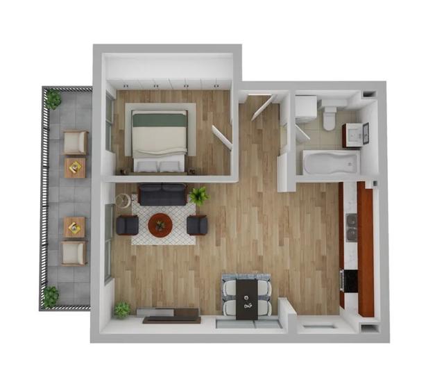 Apartament cu 2 camere semidecomandat în Andrei Mureșanu