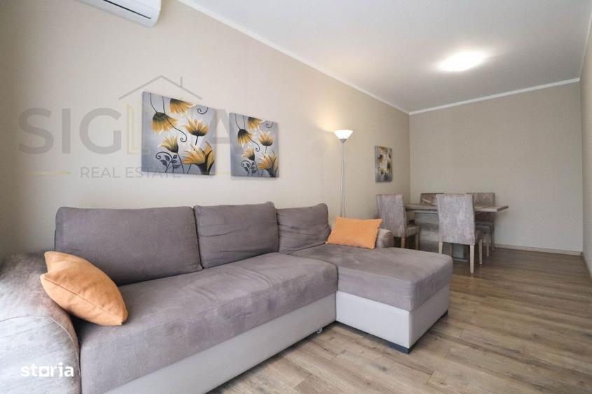 Apartament cu 2 camere, mobilat în Între Lacuri