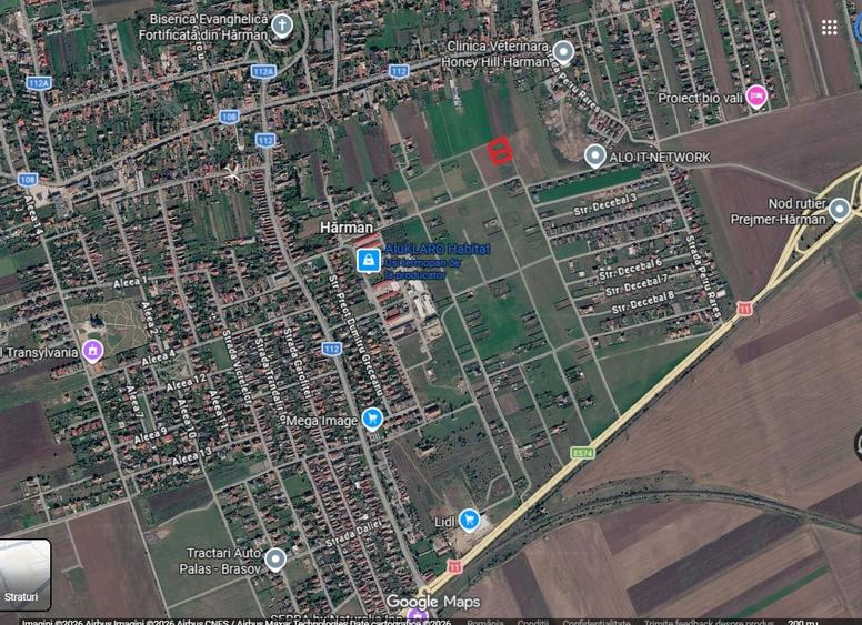 Teren Construcții intravilan de 1000 mp, în Hărman