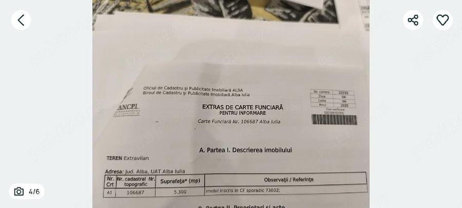 Teren de 5300 mp, în Central