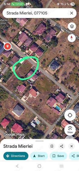 Teren de 540 mp, în Glina