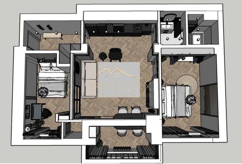 Apartament 3 camere***mobilat LUX//Piata Romana - 24