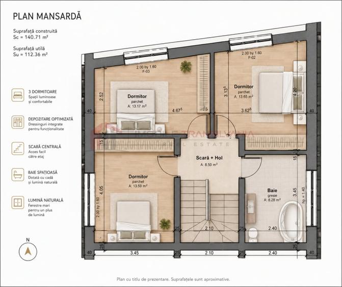 Duplex cu 5 camere cu Canalizare în Dâmbul Rotund