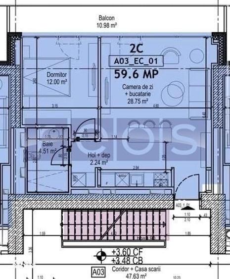 VANZARE CESIUNE APARTAMENT 2 CAMERE | ONE DISTRICT | 49MP-TERASA 11MP - 18