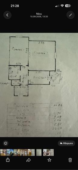 Apartament cu 2 camere decomandat în Mănăștur