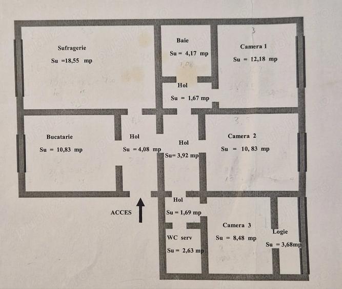 Vand apartament 4 camere decomandat, 82 mp, etaj 1, Aradului Vest - 14