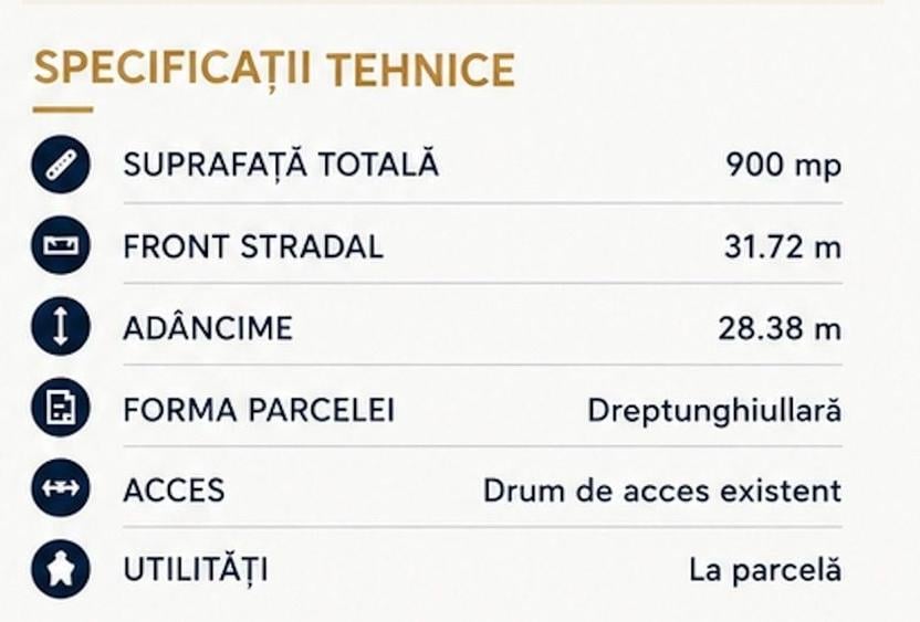 Teren Construcții intravilan de 900 mp, în Giarmata-Vii