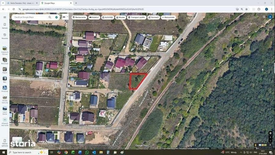 Teren de 417 mp, în Gării