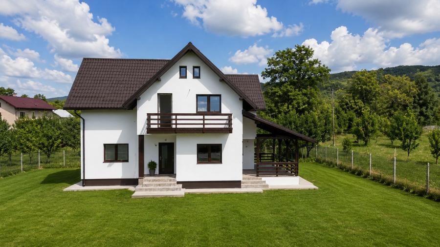 Casă individuală cu 4 camere cu Canalizare în Brebu Mânăstirei