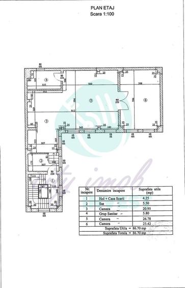 Casă individuală cu 7 camere cu Canalizare în Unirii