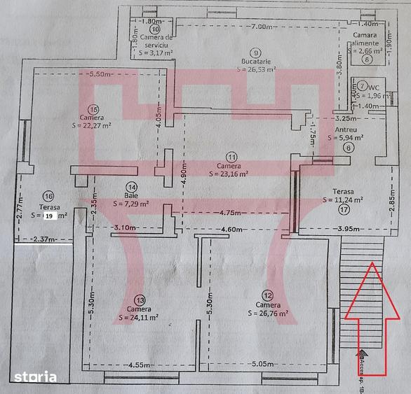 Apartament cu 5 camere în Central