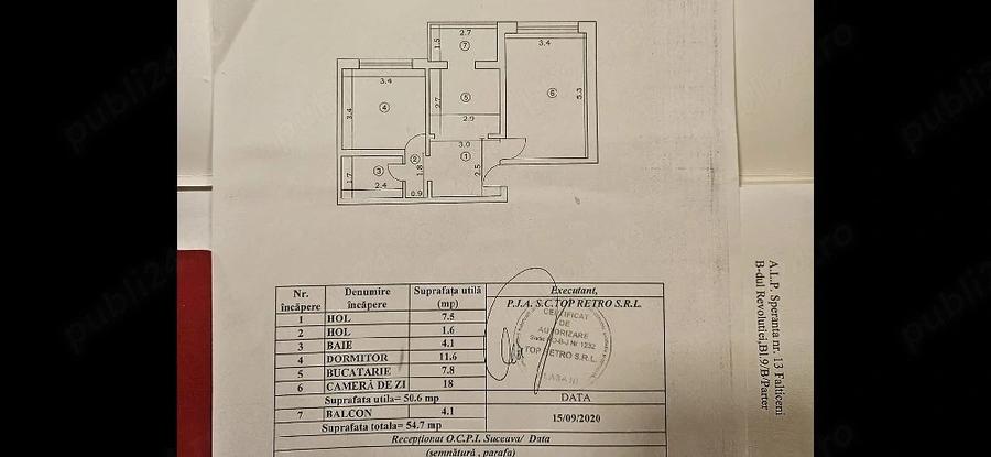 Apartament cu 2 camere decomandat în Fălticeni