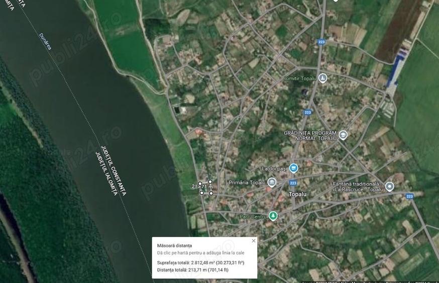 Teren de 2810 mp, în Topalu