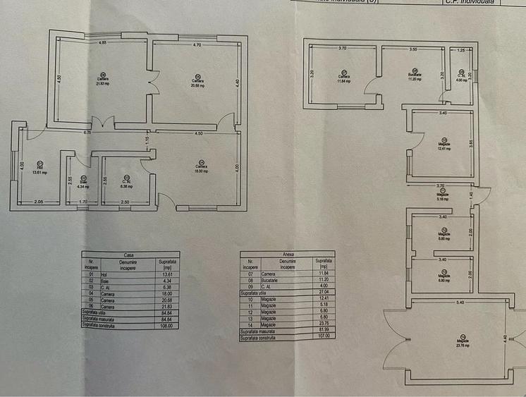 Casă cu 3 camere cu Teren 2868 Mp în Gavojdia
