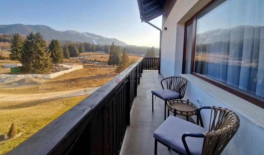 Apartament cu 2 camere semidecomandat, mobilat în Poiana Brașov
