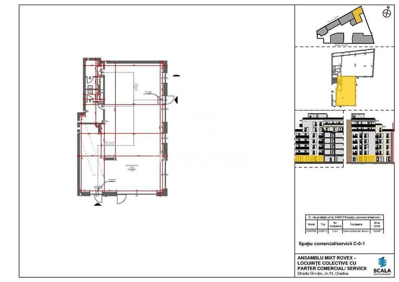 Spațiu comercial, de 142.80000305176 mp, în Cetății