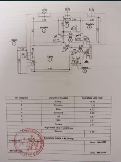 Apartament cu 2 camere decomandat în Cotnari