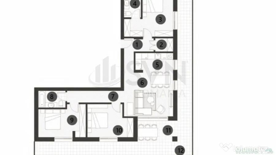 Apartament cu 4 camere decomandat în Floreasca
