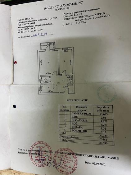 Apartament cu 2 camere decomandat în Exterior Vest