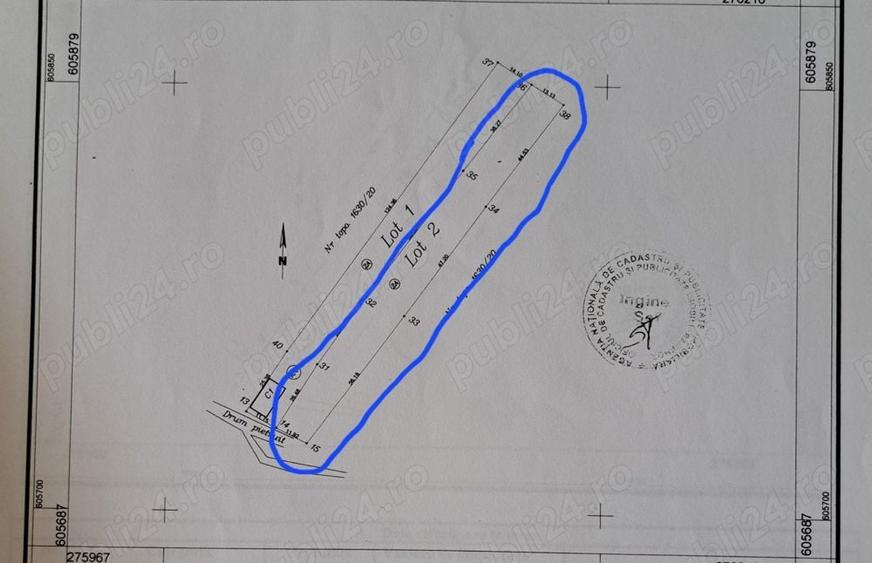 Teren de 2055 mp, în Calea Mare