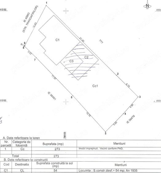Casă cu 3 camere cu Teren 273 Mp în Faleză
