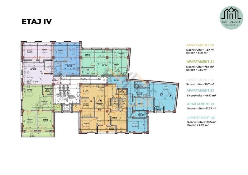 Apartament cu 2 camere în Central