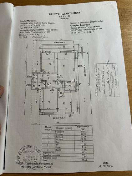 Apartament cu 3 camere în Gura Văii