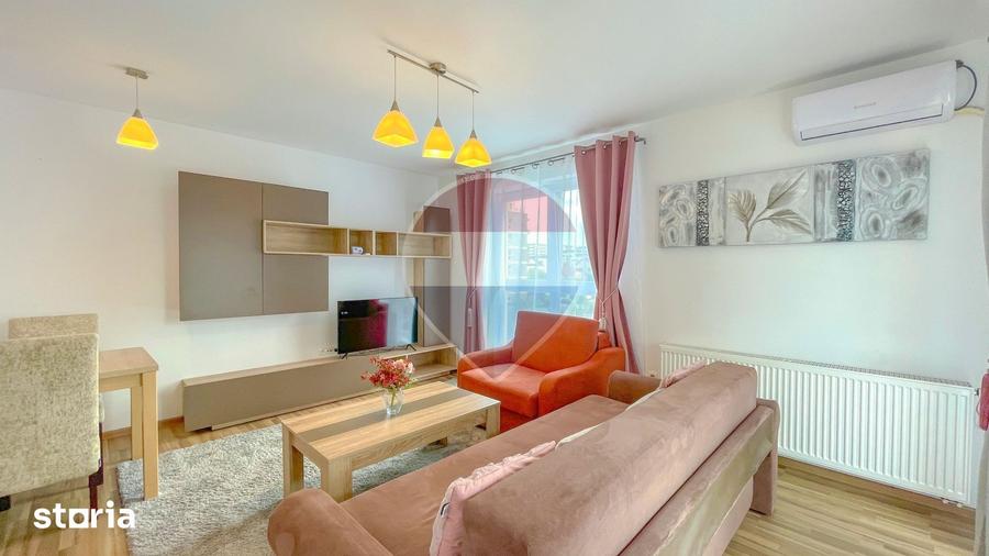 Apartament cu 2 camere, mobilat în Tractorul