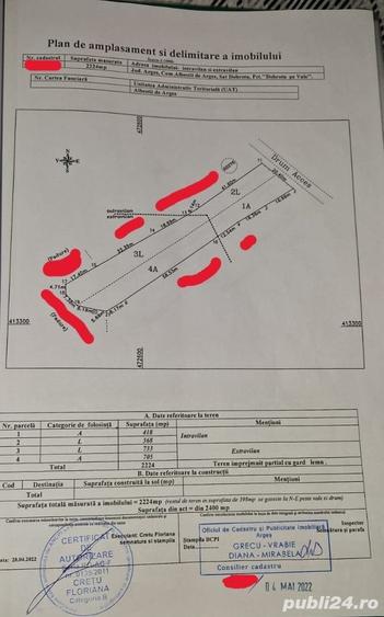Teren de 398 mp, în Dobrotu