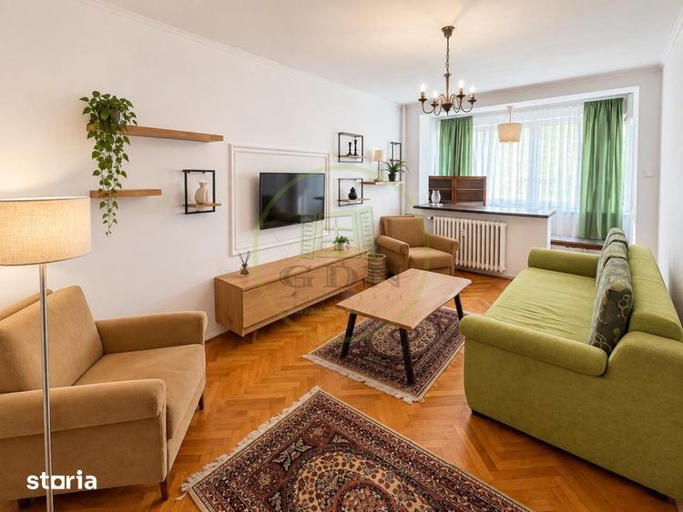 Apartament cu 2 camere semidecomandat, mobilat în Andronache