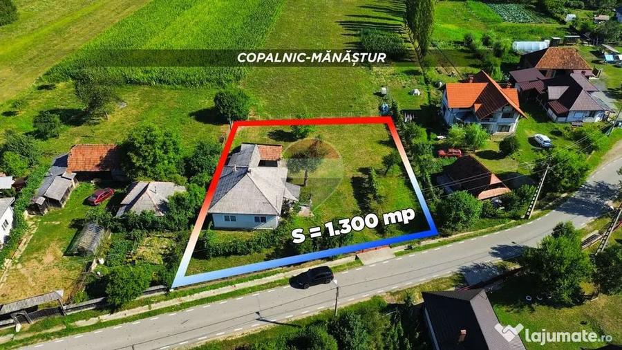 Casă cu 2 camere cu Teren 1300 Mp în Copalnic