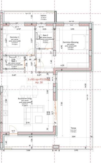Apartament cu 3 camere decomandat în Central