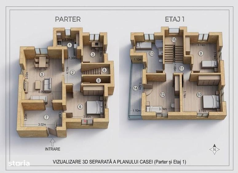 Casă cu 4 camere în Valea Ursului