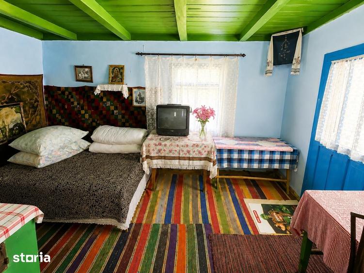 Casă cu 2 camere cu Teren 3000 Mp în Podu Roș