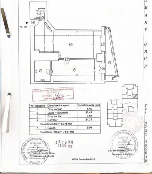 Vanzare 2 camere Mall Promenada Barbu Vacarescu - 1