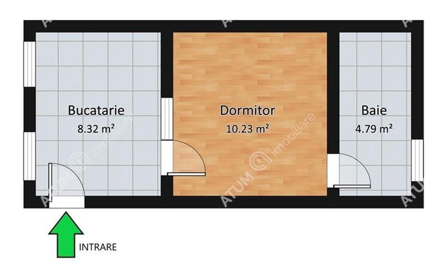 Garsonieră decomandată în Ștrand