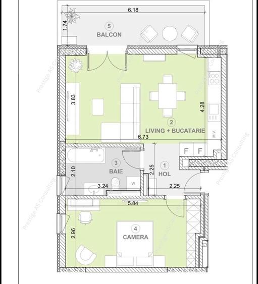 Apartament 2 camere  | Torontalului Ateneo | Prima Inchiriere | Parcare - 9