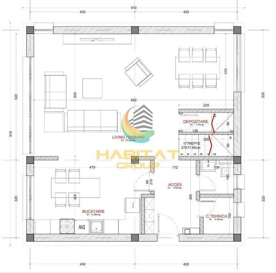 Casă cu 4 camere cu Teren 246 Mp în Titan