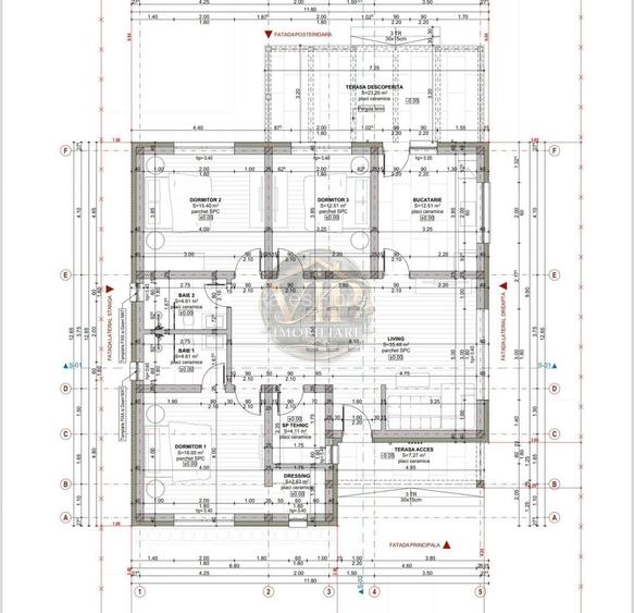 Casa individuala cu 4 camere, 356 mp teren la rosu Orizont