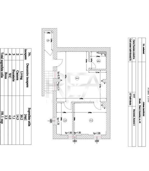 Apartament cu 2 camere nedecomandat în Bucureștii Noi