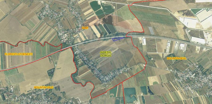 Teren Construcții intravilan de 11842 mp, în Bolintin-Deal