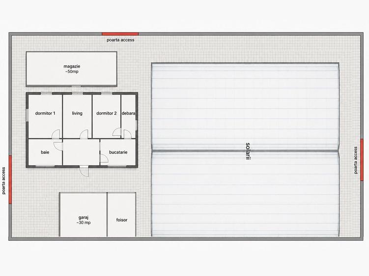Apartament cu 4 camere semidecomandat în Pădurani