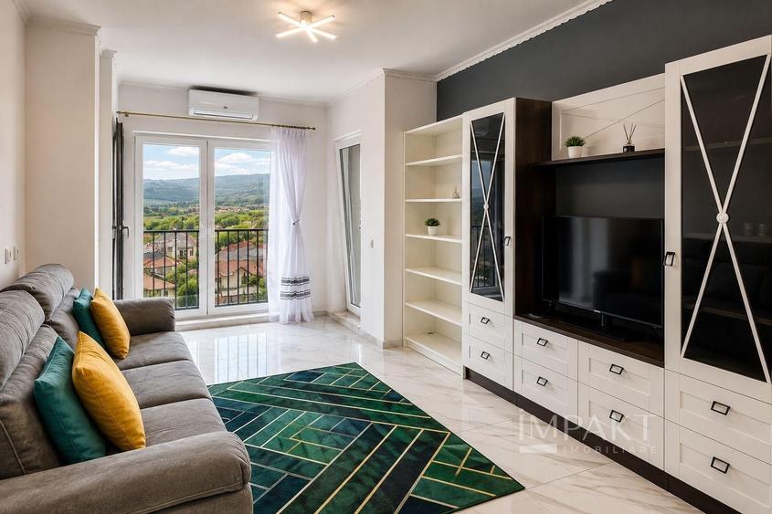 Apartament cu 3 camere semidecomandat, mobilat în Bună Ziua