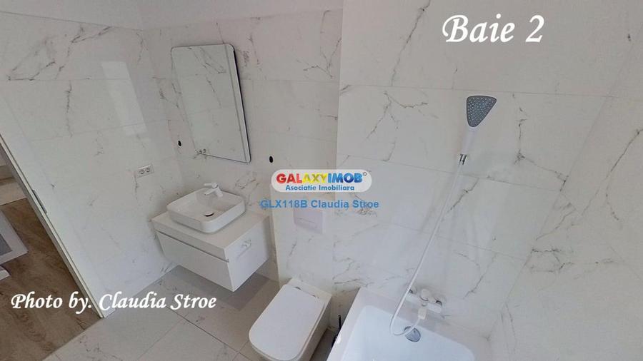 Apartament cu 3 camere semidecomandat, mobilat în Pipera