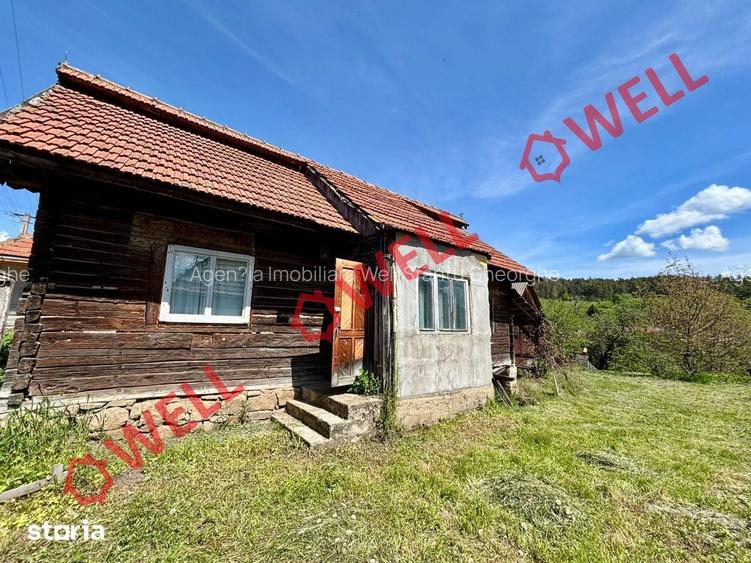 Casa din lemn cu teren de vanzare in Valea Seaca!